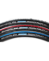 24 x 1 in. (25-540) Schwalbe Rightrun HS387 Wheelchair Tire - Sidewall close-up shown