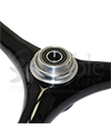 24 in. (540) 3 Spoke X-Core® Wheelchair Wheels - Close-up view of the hub from the rear